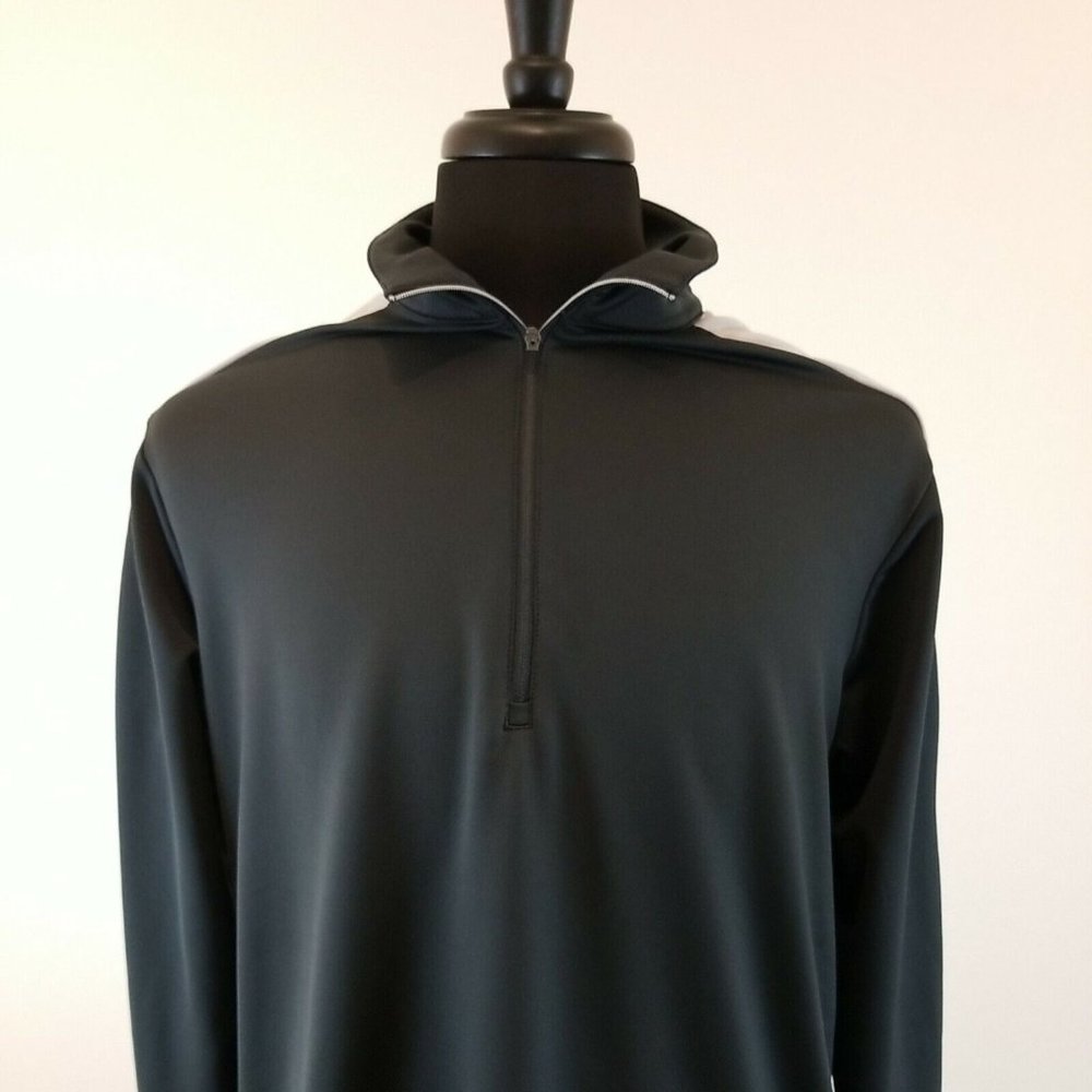 Antigua Long Sleeve Pullover Warm-up Mens Large Poly Spandex Golf Sport Jacket - Picture 2 of 12